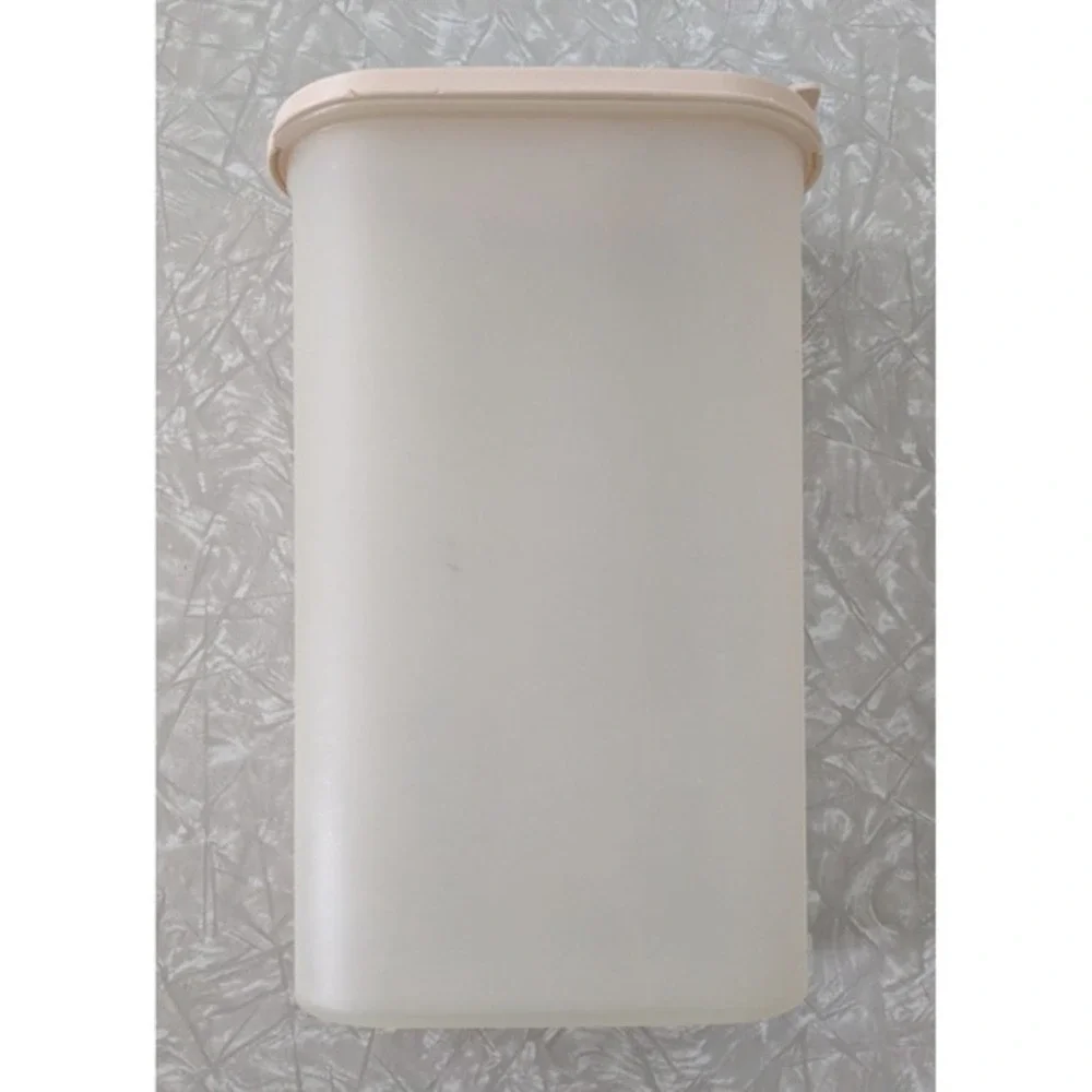 Vintage‎ Tupperware Modular Mate Storage Container Tall 2.9L 12.25c Opaque & Tan